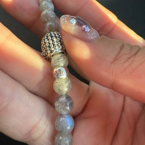 NEW LAGOS Anthem Snowflake Obsidian Skull Bead Bracelet New - Picture 6 of 6